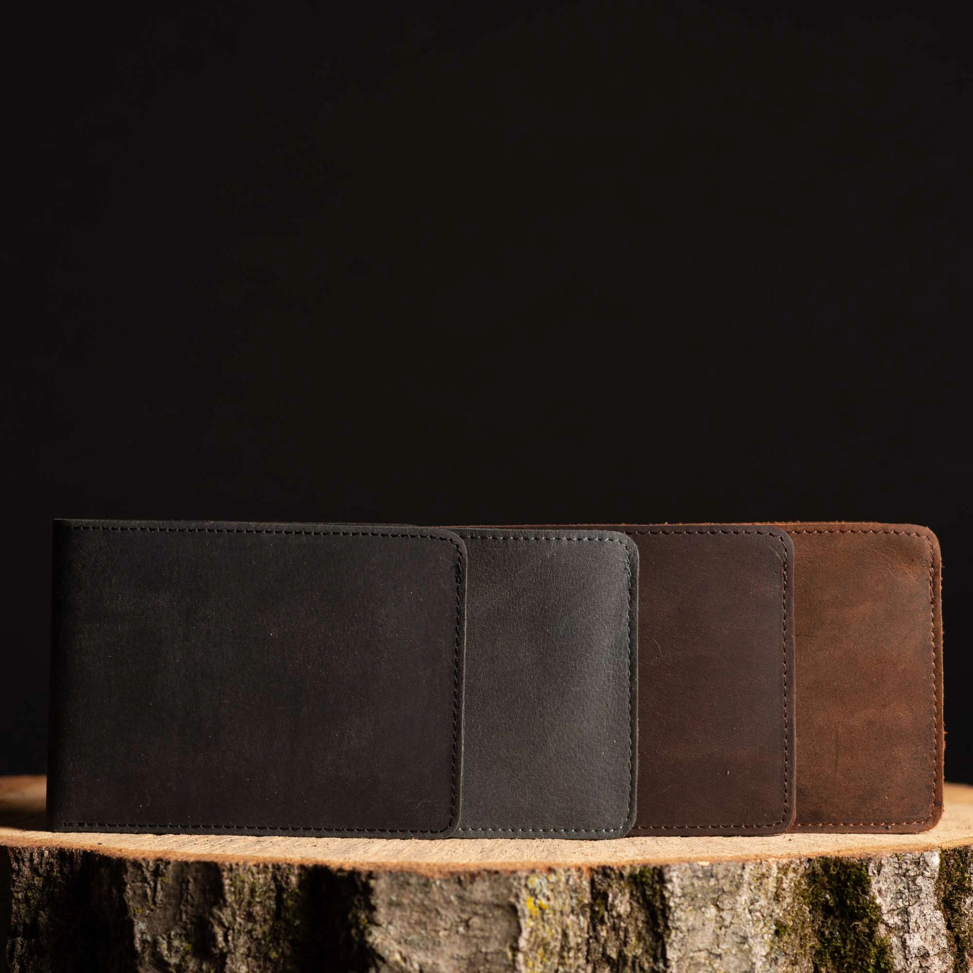 Flex - Espresso Brown Full-Grain Distressed Leather Flexible Wallet