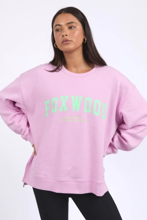 Foxwood Interval Crew Pink W/ Green