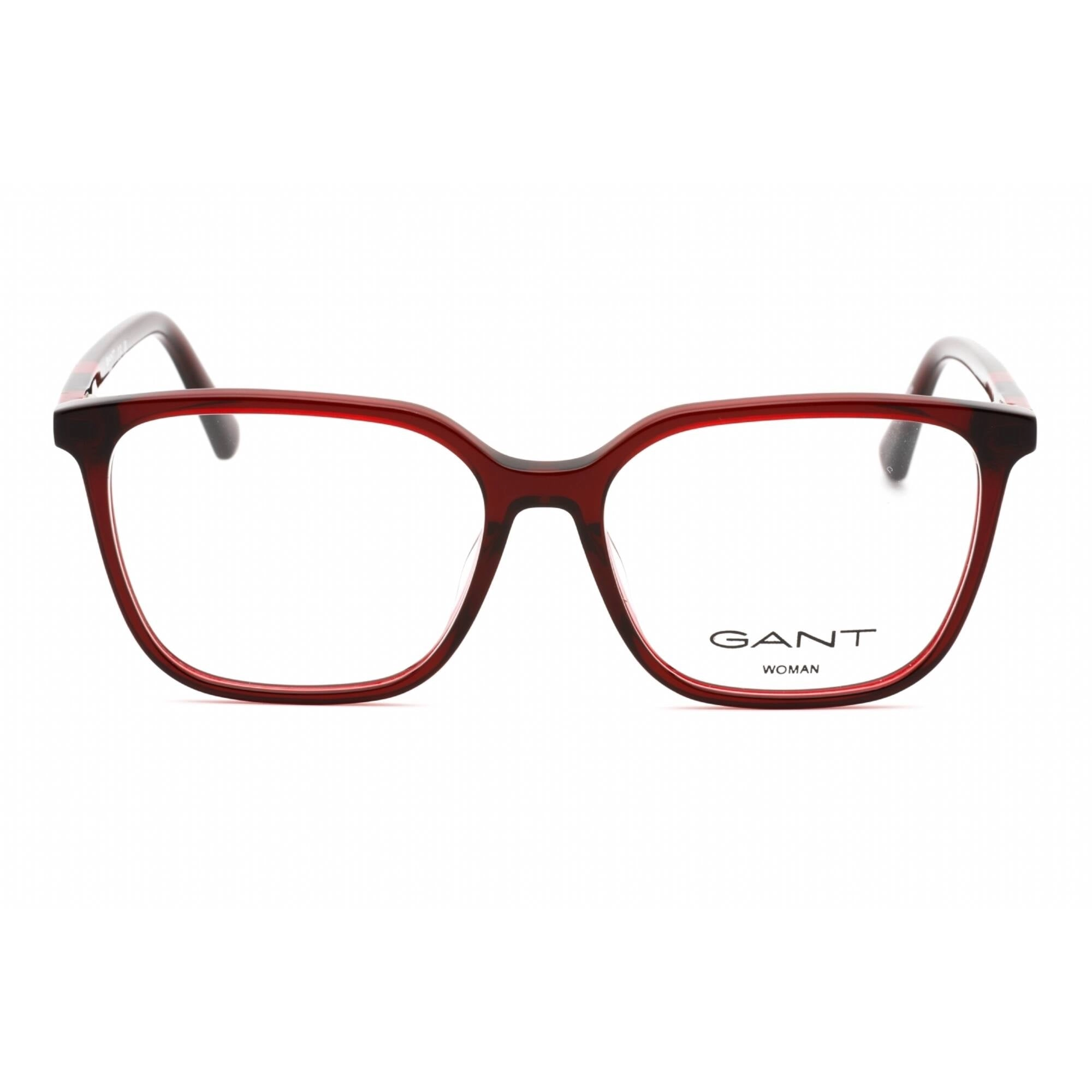 Gant Women's Eyeglasses - Shiny Red Plastic Square Shape Full Rim Frame | GA4150 066