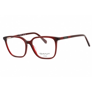 Gant Women's Eyeglasses - Shiny Red Plastic Square Shape Full Rim Frame | GA4150 066