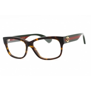 Gucci Women's Eyeglasses - Havana/Multicolor Acetate Cat Eye Shape Frame | GG0278O 012