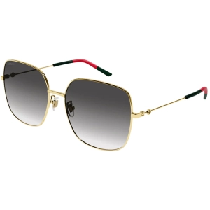 Gucci Women's Sunglasses - Gold Metal Full Rim Butterfly Shape Frame | GG1195SK 001