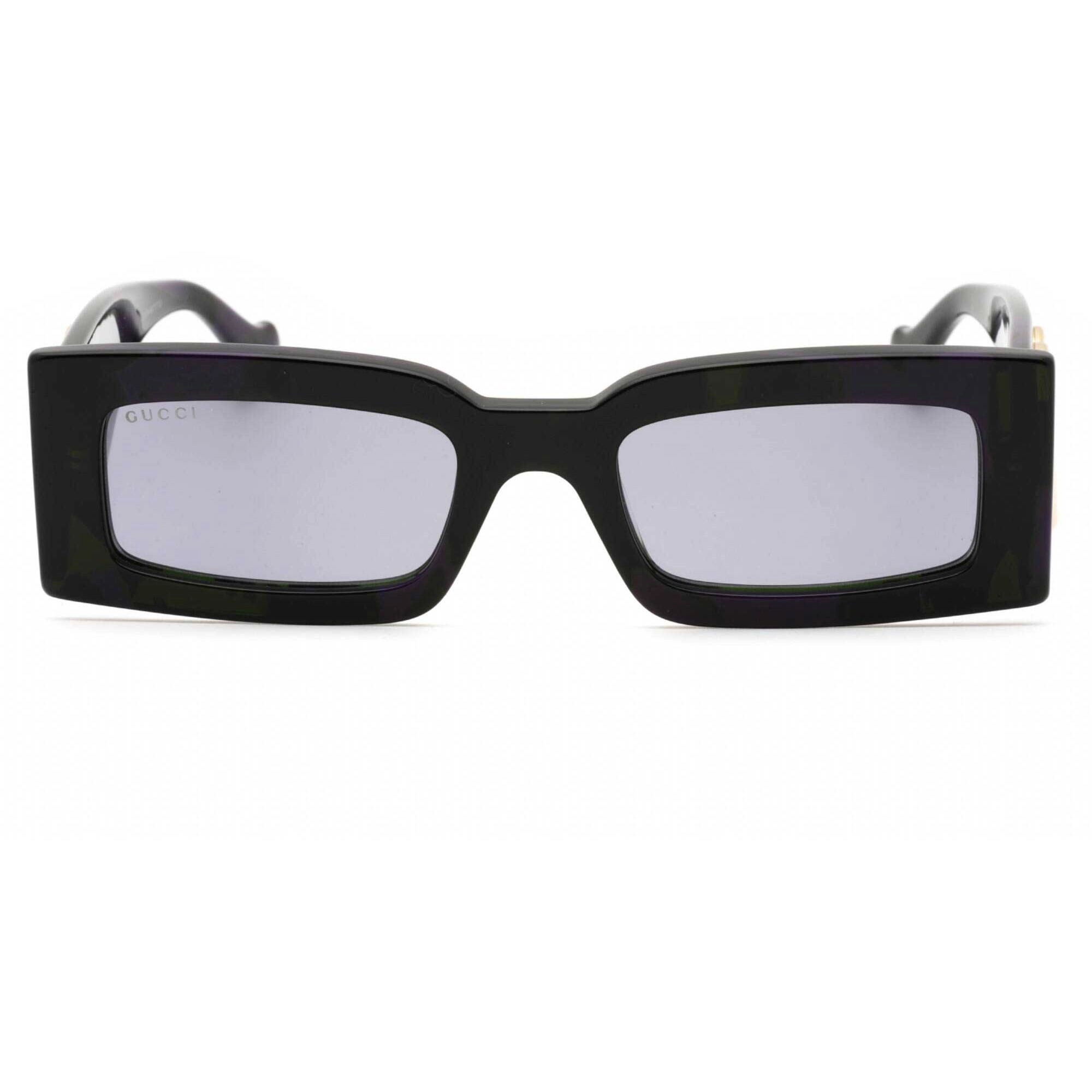 Gucci Women's Sunglasses - Havana Rectangular Full Rim Plastic Frame | GG1425S 003