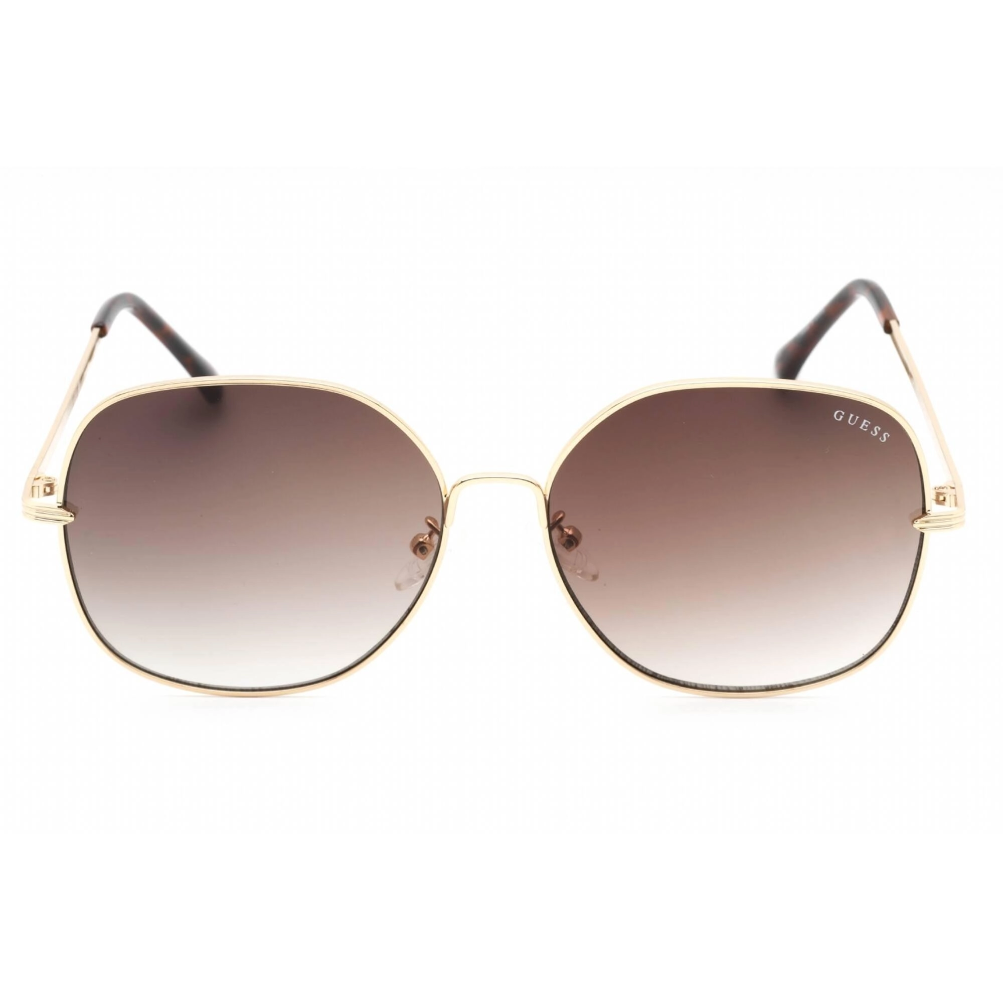 Guess Factory Women's Sunglasses - Gold Metal Frame Gradient Brown Lens | GF0385 32F