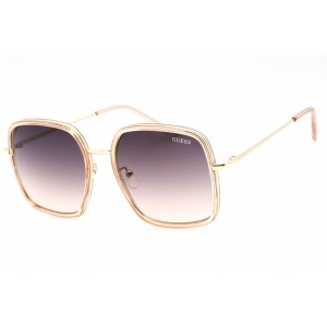 Guess Factory Women's Sunglasses - Gold Metal Frame Gradient Brown Lens | GF0389 32F