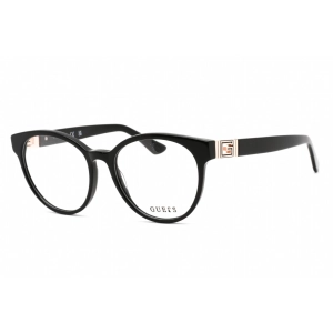 Guess Women's Eyeglasses - Full Rim Shiny Black Plastic Round Shaped | GU2909 001