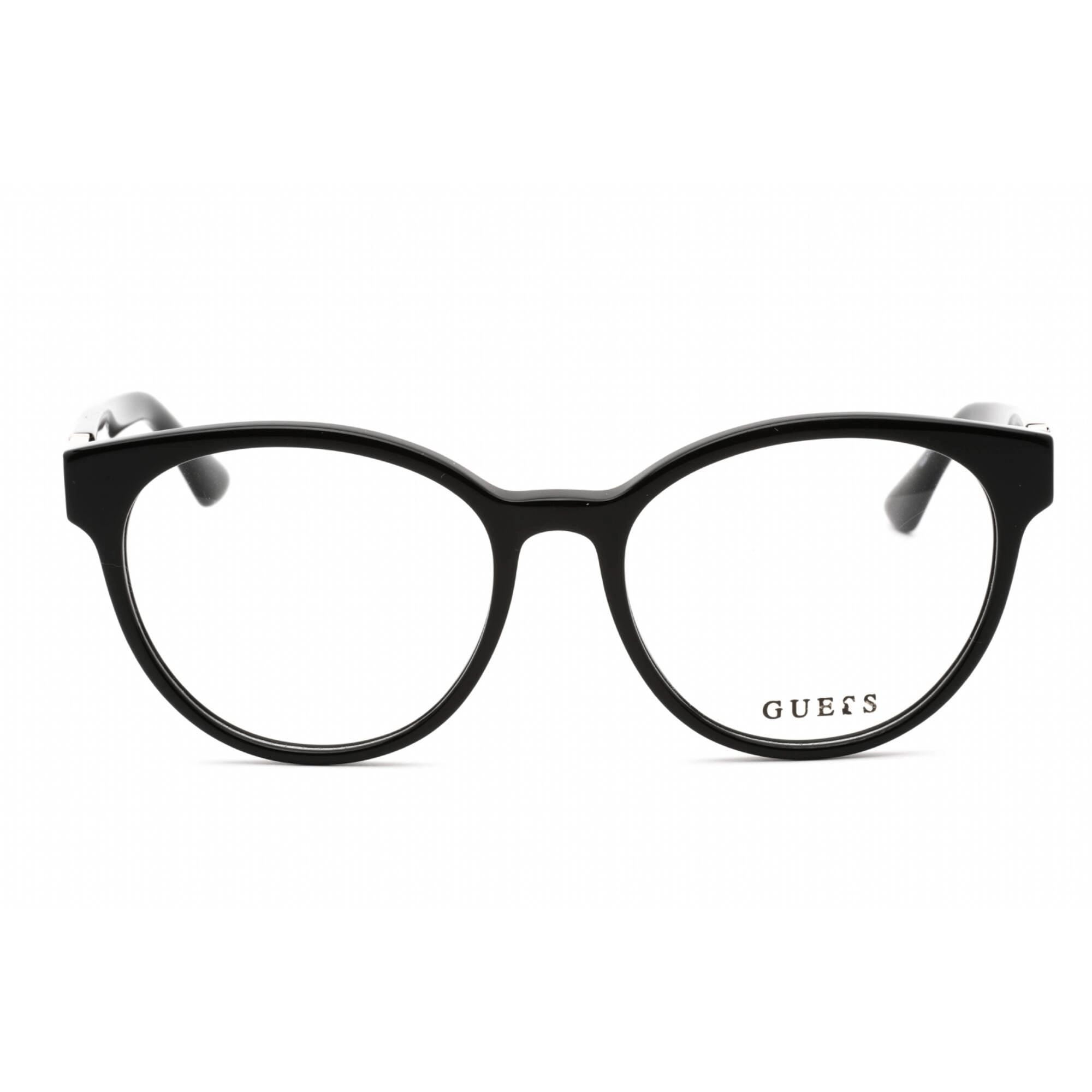 Guess Women's Eyeglasses - Full Rim Shiny Black Plastic Round Shaped | GU2909 001