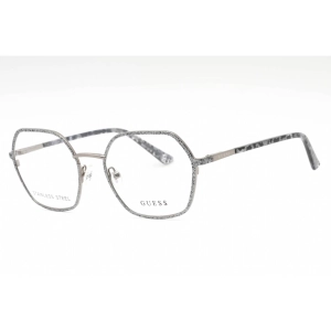 Guess Women's Eyeglasses - Grey/Other Metal Geometric Full Rim Frame | GU2912 020