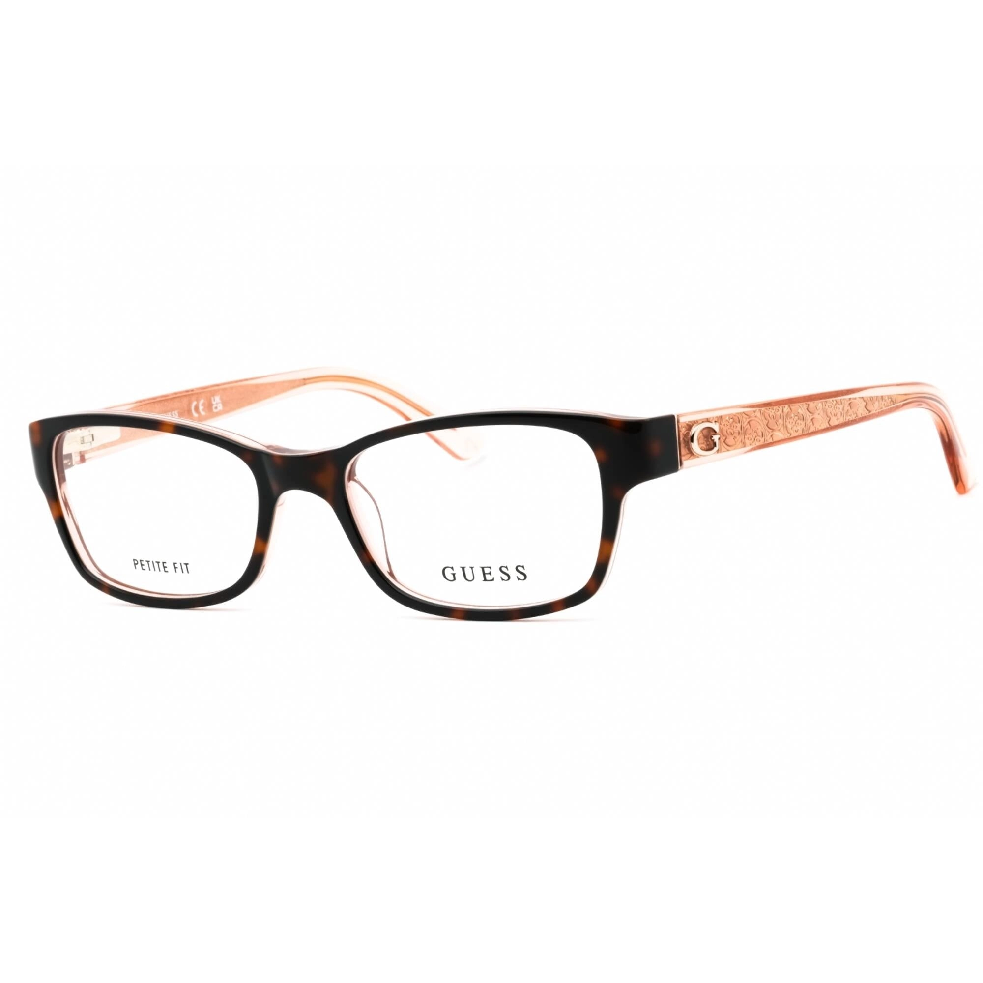 Guess Women's Eyeglasses - Havana/Other Acetate Cat Eye Full Rim Frame | GU2591 056