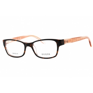 Guess Women's Eyeglasses - Havana/Other Acetate Cat Eye Full Rim Frame | GU2591 056