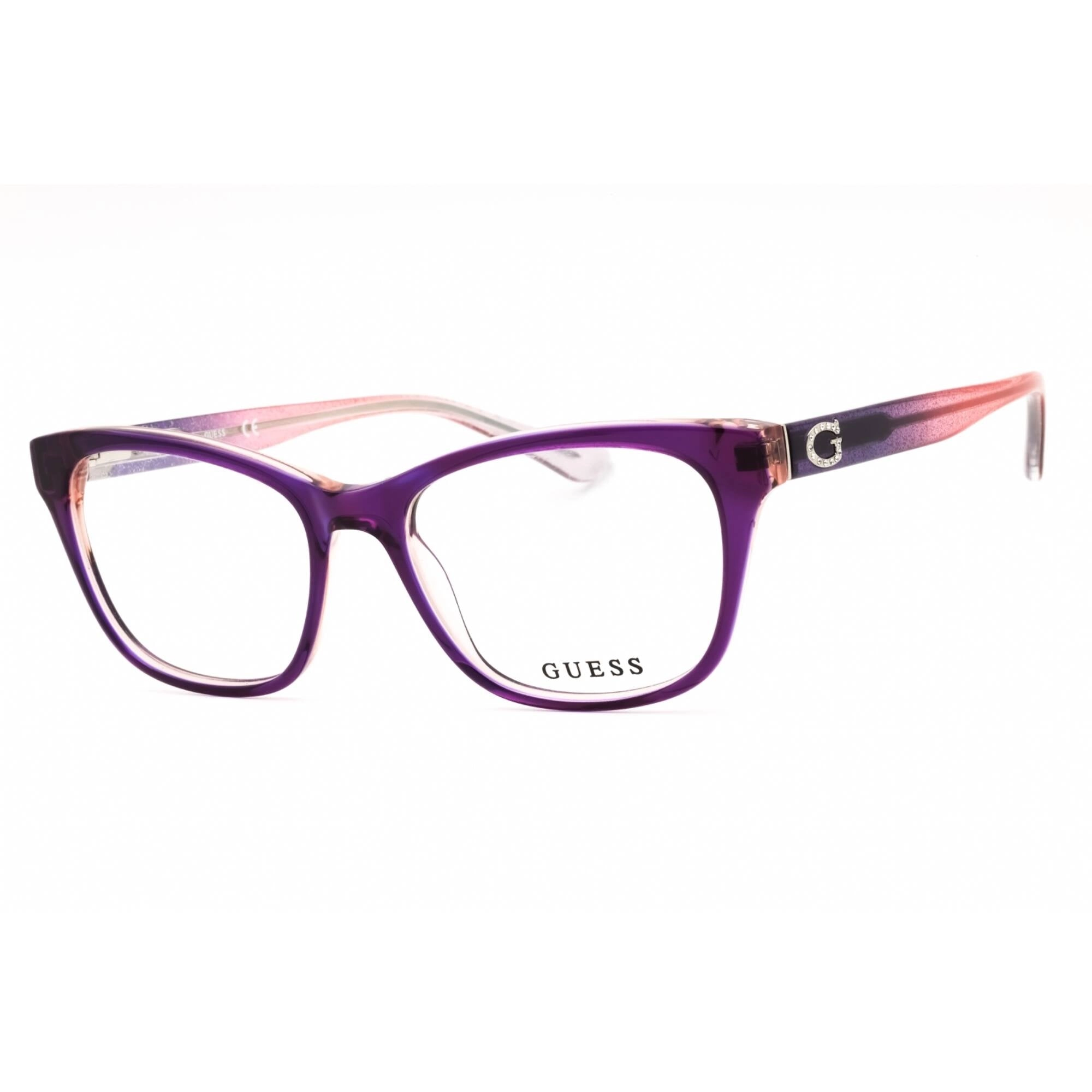 Guess Women's Eyeglasses - Violet/Other Acetate Cat Eye Full Rim Frame | GU2678 083