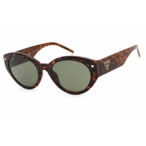 Guess Women's Sunglasses - Blonde Havana Plastic Cat Eye Full Rim Frame | GU8249 53N