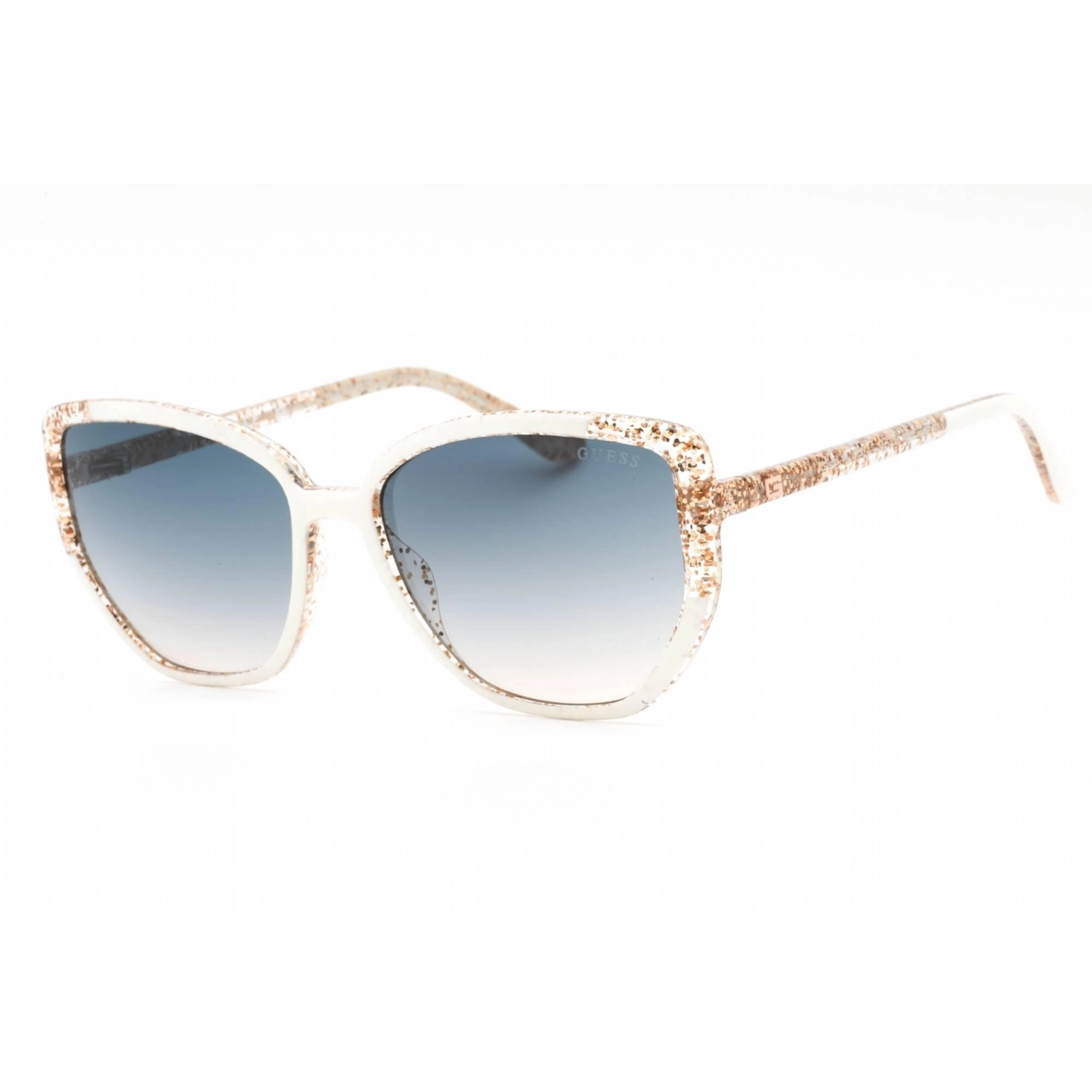 Guess Women's Sunglasses - Full Rim White Injected Propionate Cat Eye | GU7882 21W