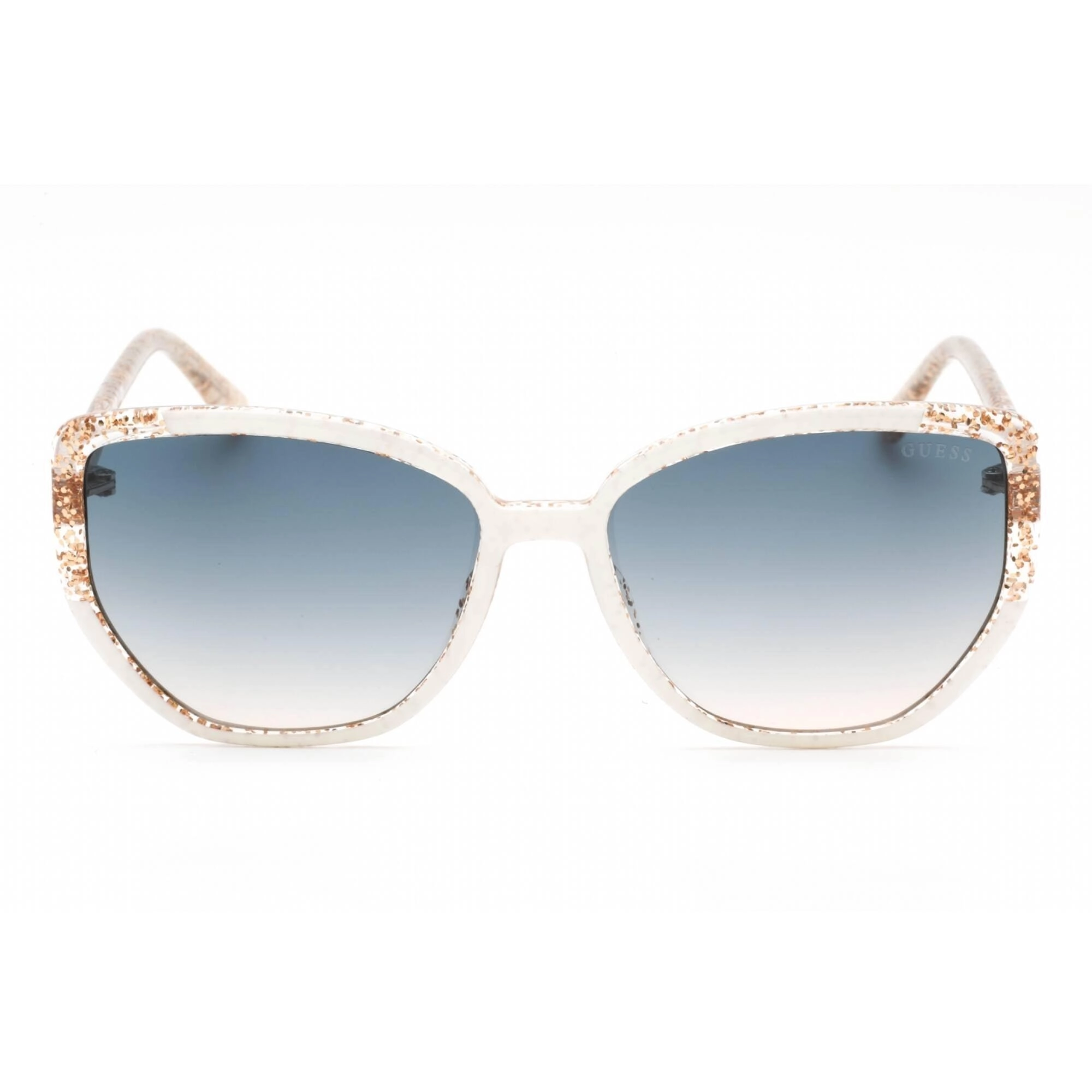 Guess Women's Sunglasses - Full Rim White Injected Propionate Cat Eye | GU7882 21W
