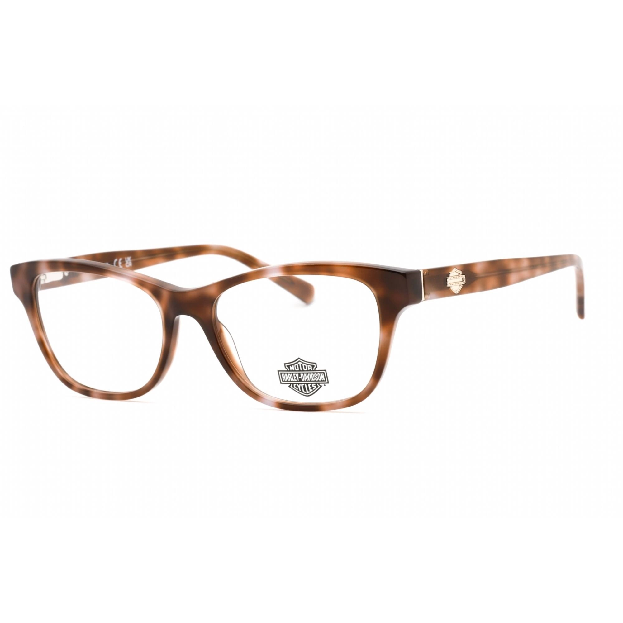 Harley Davidson Women's Eyeglasses - Light Brown/Other Cat Eye Frame | HD0574 047