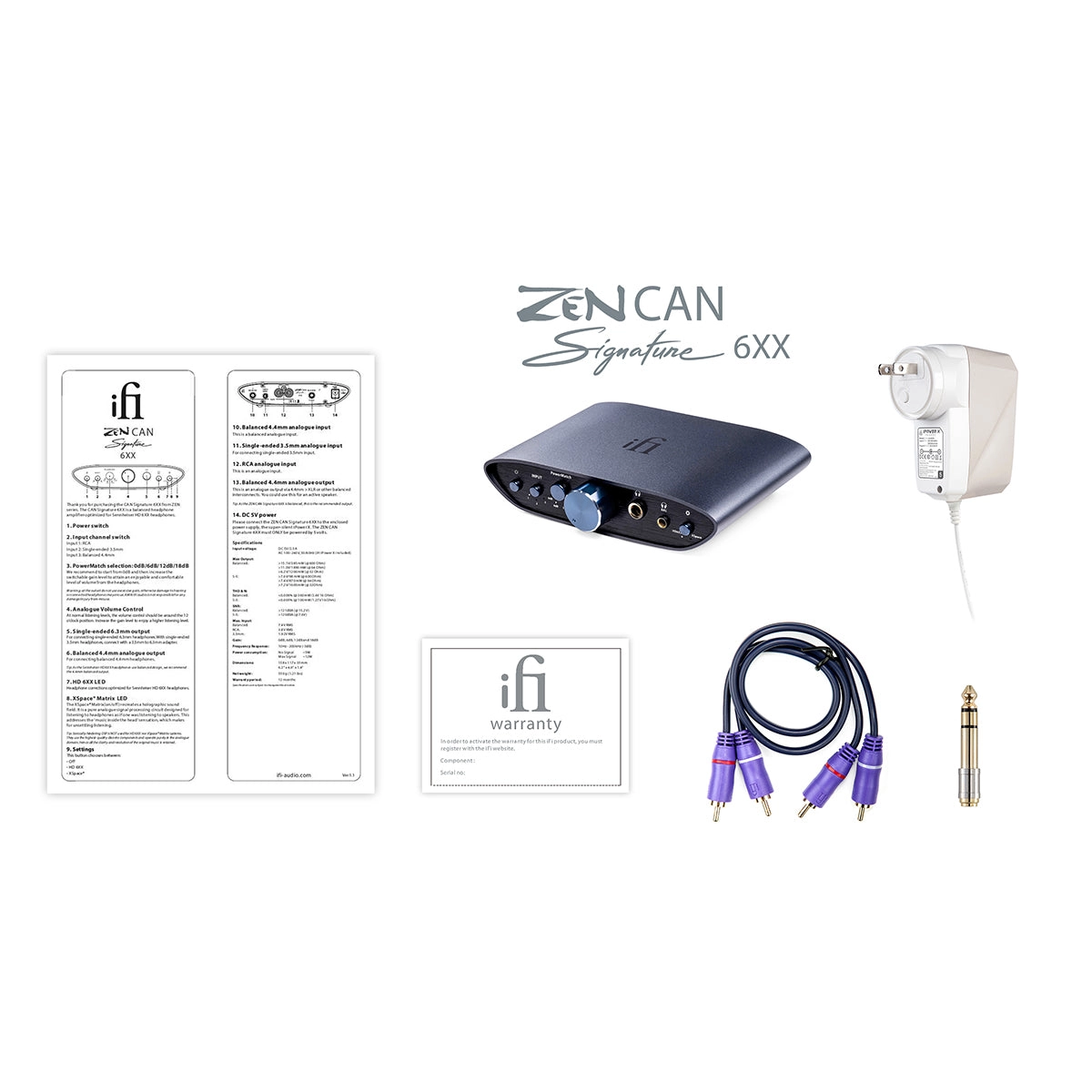 iFi ZEN CAN Signature 6XX Headphone Amplifier (Open Box)