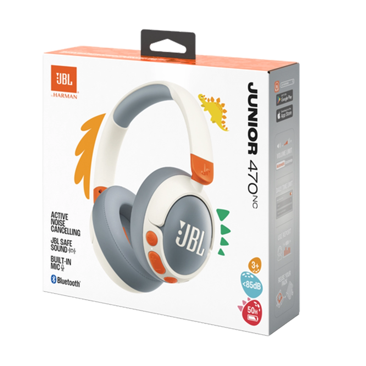 JBL Junior 470NC Over-Ear Wireless Noise Cancelling Headphones For Kids