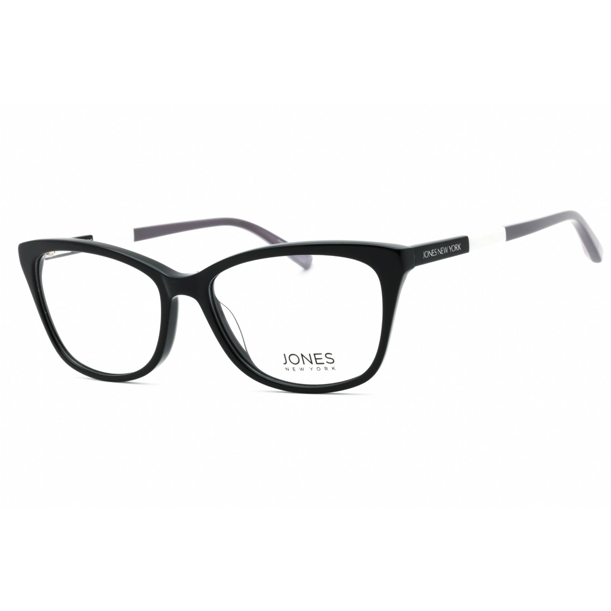 Jones New York Women's Eyeglasses - Black Acetate Cat Eye Full Rim Frame | J767 0BLA