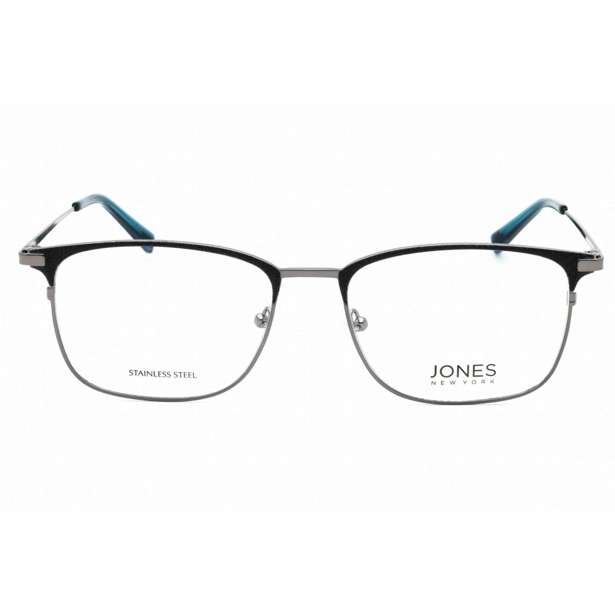 Jones New York Women's Eyeglasses - Blue Metal Square Shape Full Rim Frame | J495 0BLU