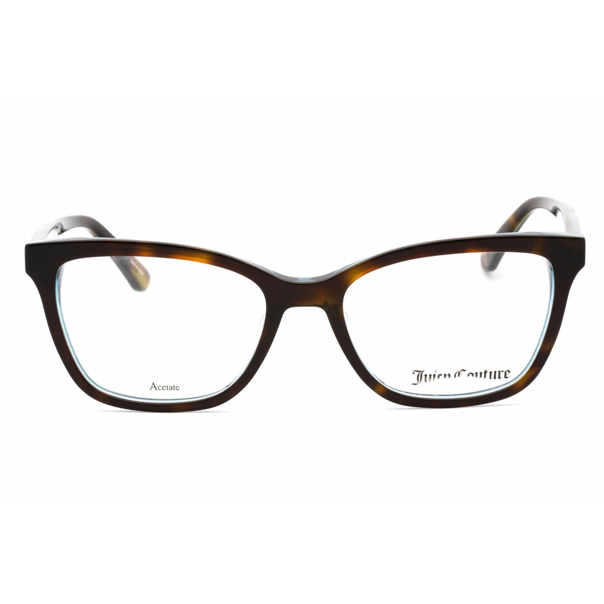Juicy Couture Women's Eyeglasses - Havana Plastic Rectangular Frame | JU 202 0086 00