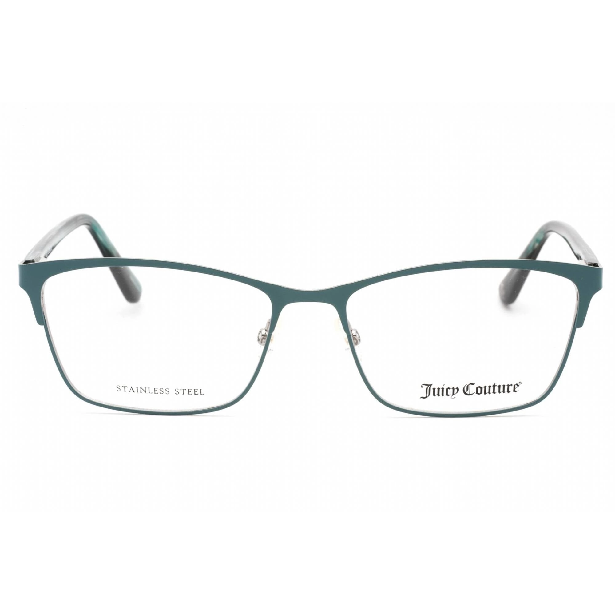Juicy Couture Women's Eyeglasses - Teal Rectangular Metal Frame | JU 232 0ZI9 00