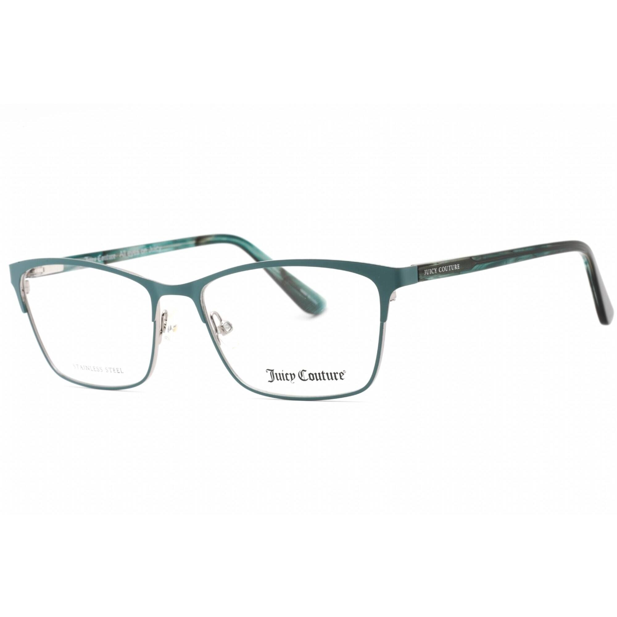 Juicy Couture Women's Eyeglasses - Teal Rectangular Metal Frame | JU 232 0ZI9 00