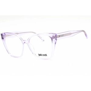 Just Cavalli Women's Eyeglasses - Shiny Transparent Purple Cat Eye Frame | VJC005 06SC
