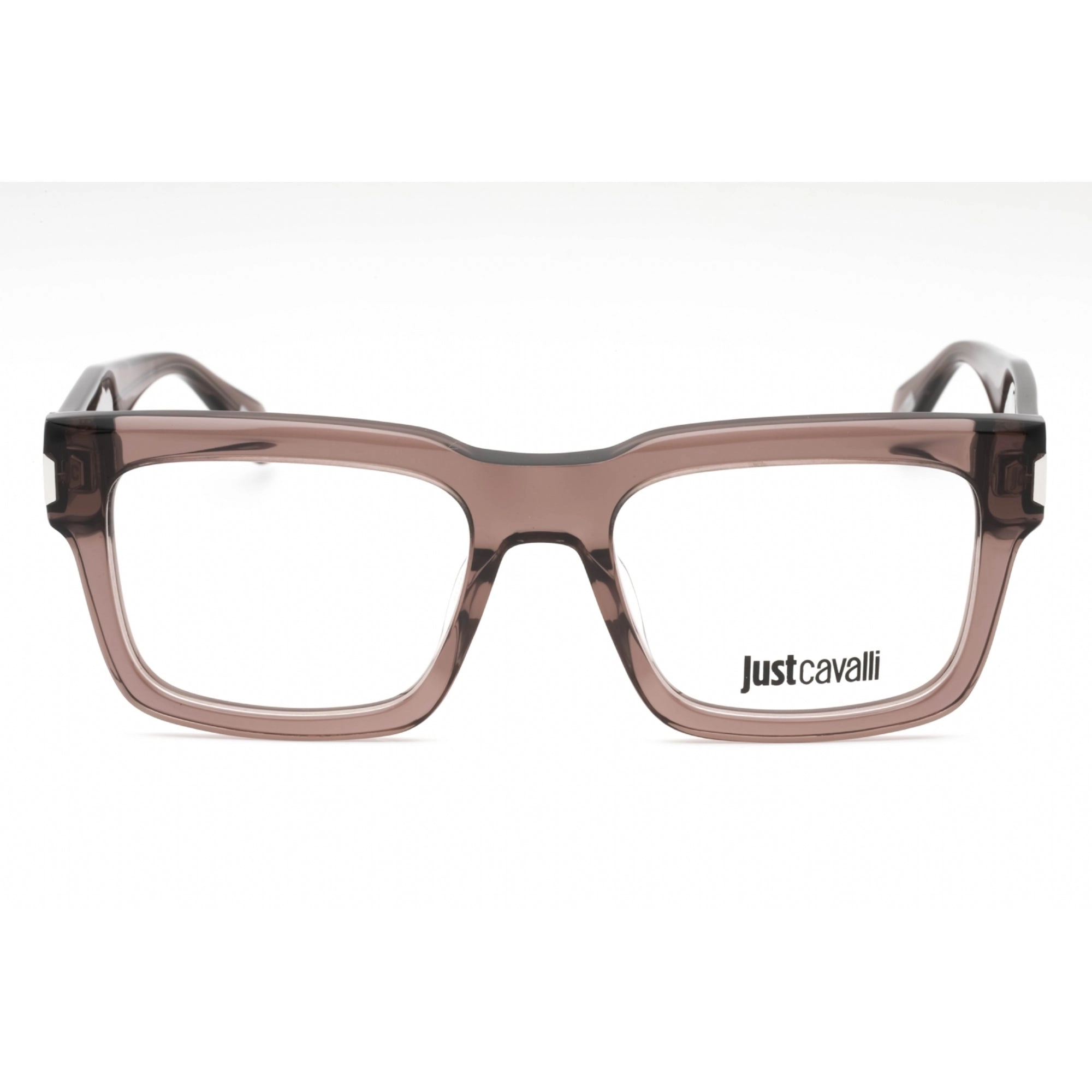 Just Cavalli Women's Eyeglasses - Transparent Brown Plastic Full Rim | VJC015 07AY