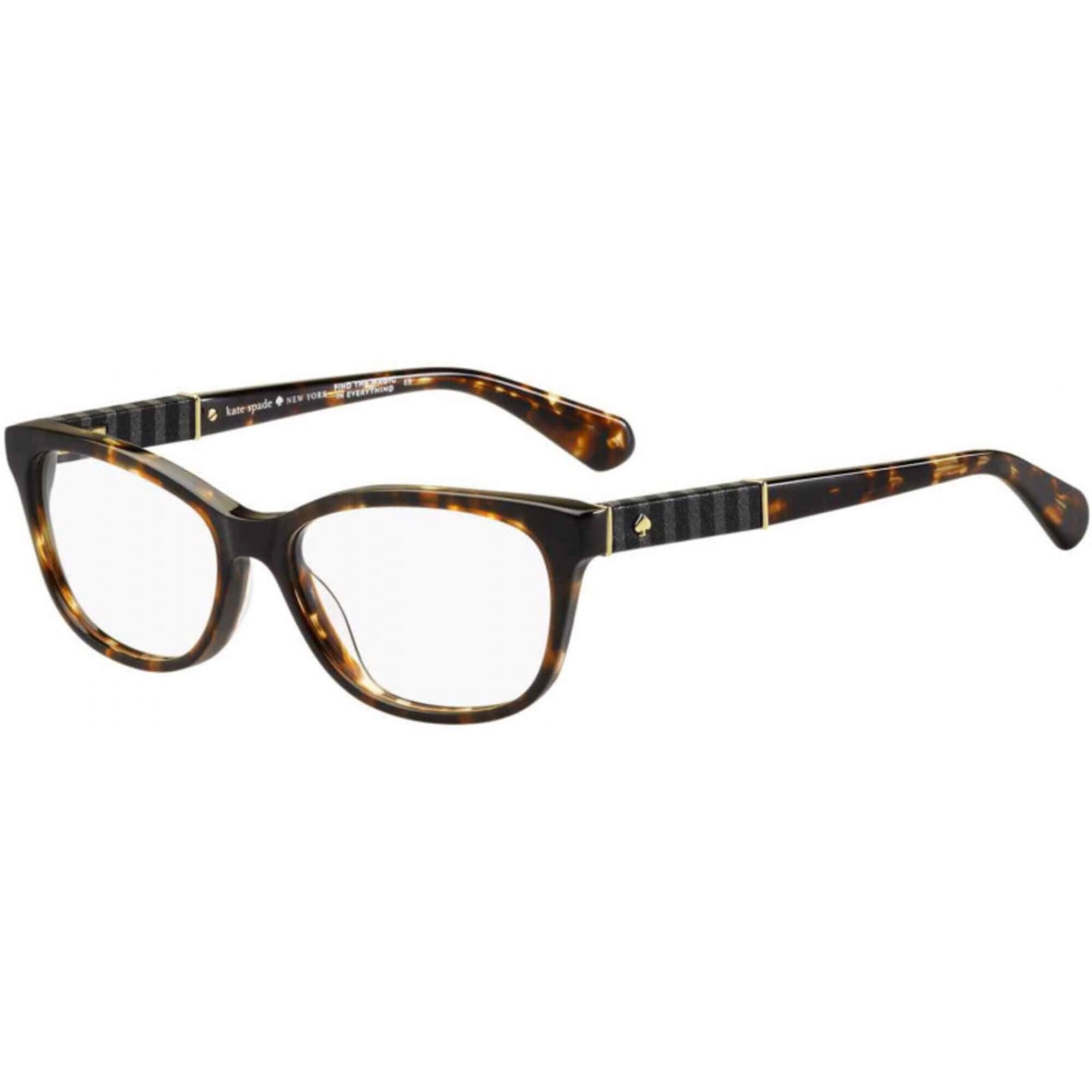 Kate Spade Women's Eyeglasses - Dark Havana Rectangular Frame | KATE SPADE DAINA 86