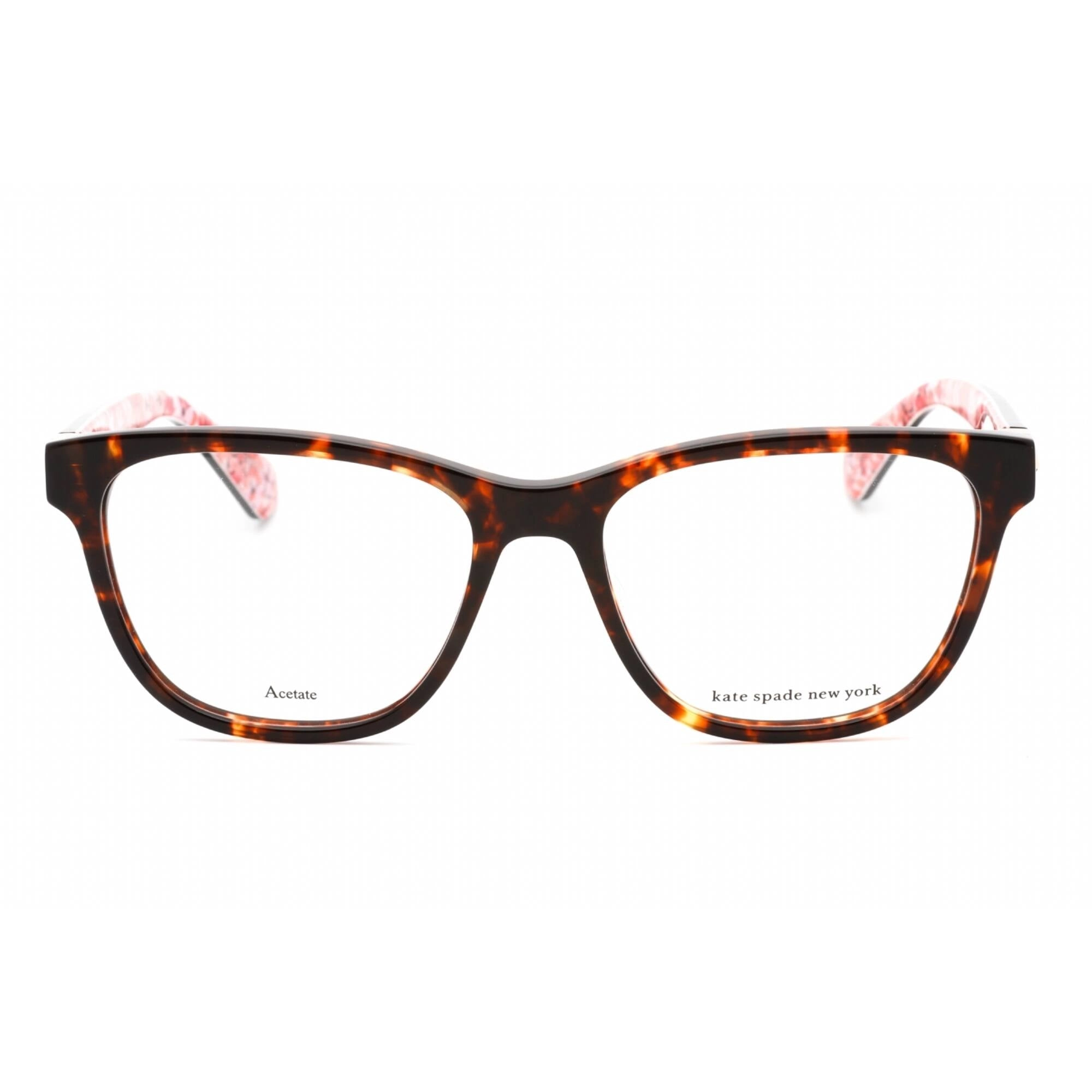 Kate Spade Women's Eyeglasses - Havana Cat Eye Frame Clear Demo Lens | VERNA 0086 00
