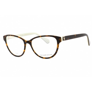 Kate Spade Women's Eyeglasses - Havana Plastic Cat Eye Shape Frame | TAILYNN 0086 00