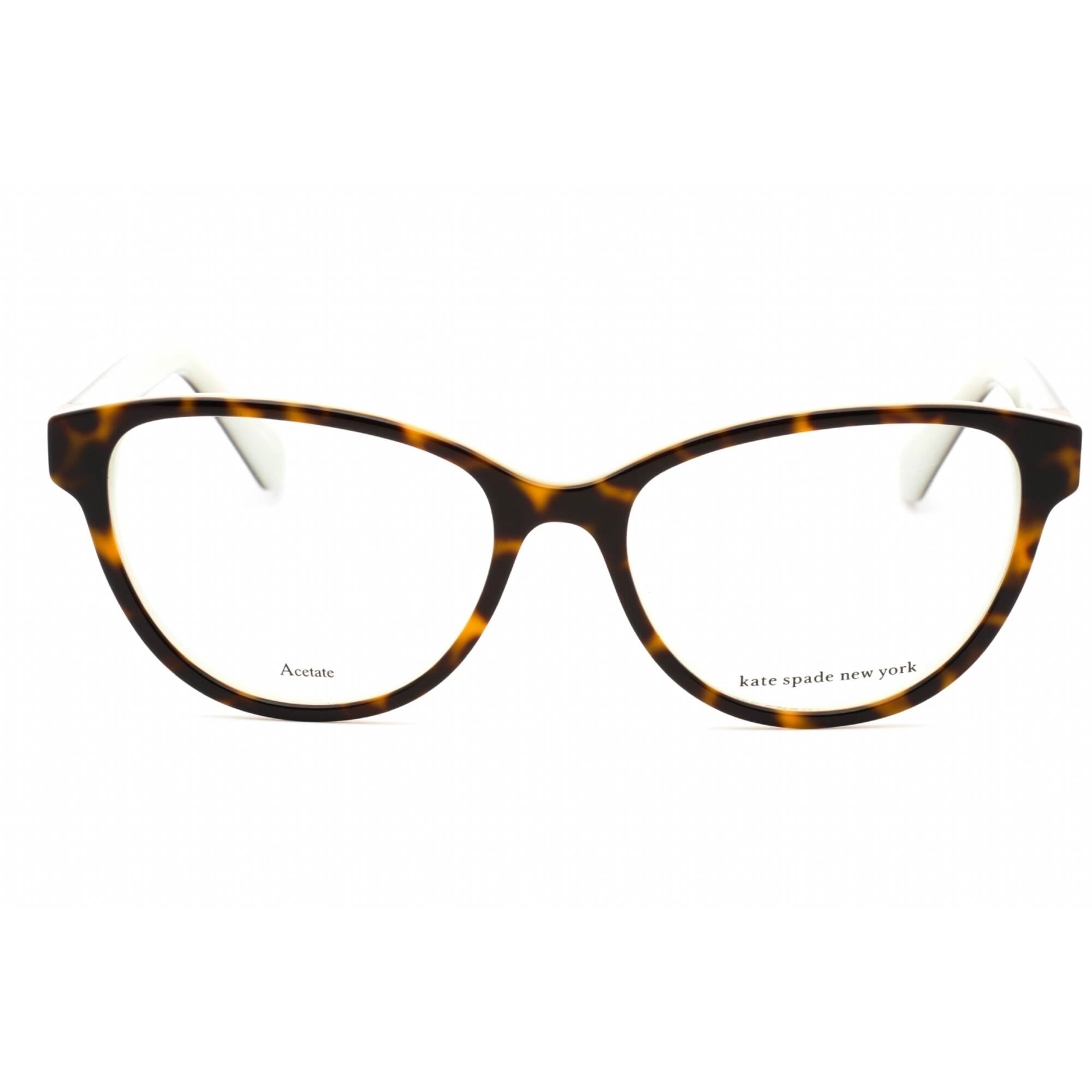 Kate Spade Women's Eyeglasses - Havana Plastic Cat Eye Shape Frame | TAILYNN 0086 00