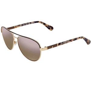 Kate Spade Women's Sunglasses - Gold Beige Havana Metal Pilot Frame | EMILYANN/S 024W