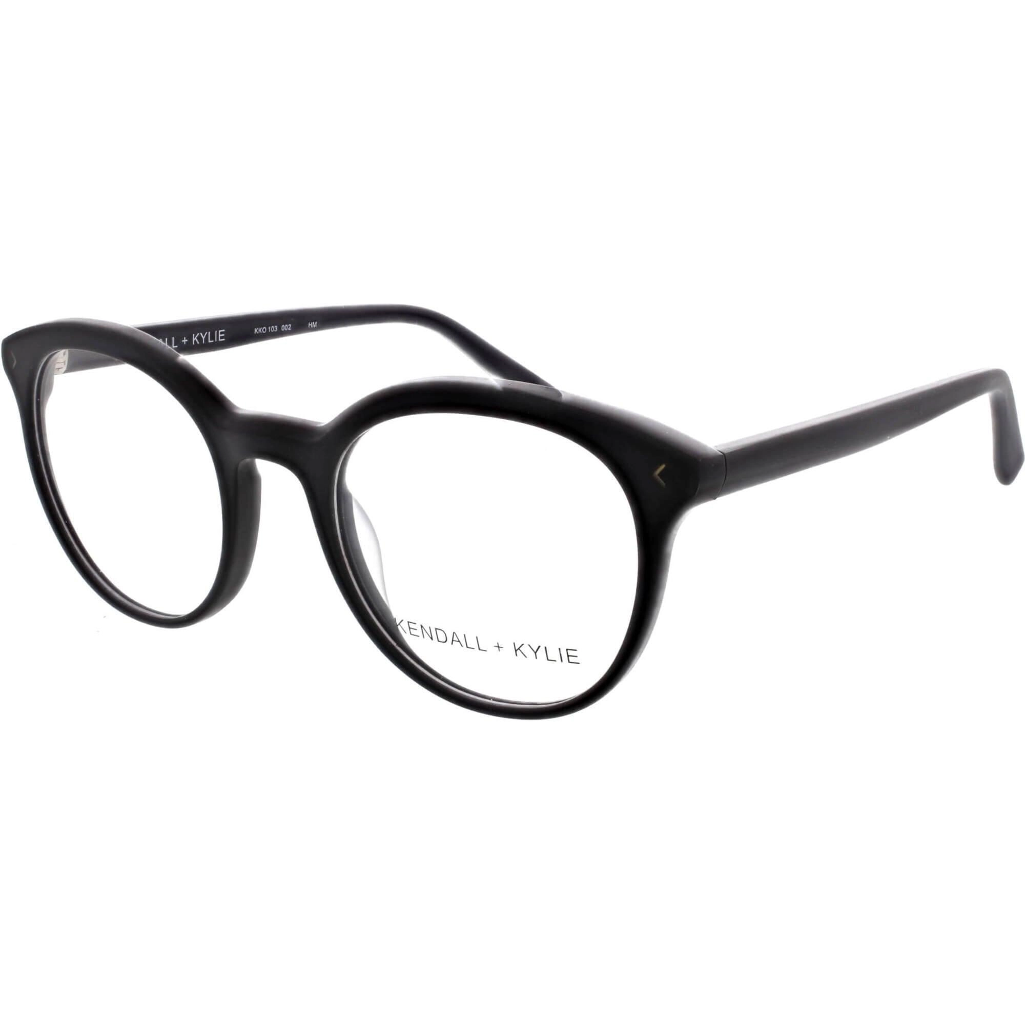Kendall   Kylie Women's Eyeglasses - Black Acetate Frame Demo Lens | KKO103 ARIANNA 2