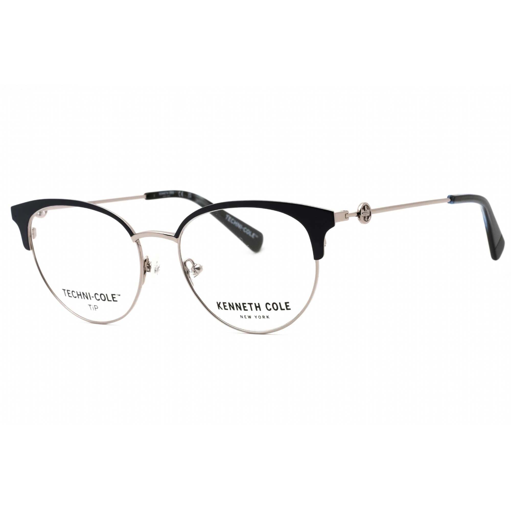 Kenneth Cole New York Women's Eyeglasses - Blue/Other Oval Titanium Frame | KC0358 092