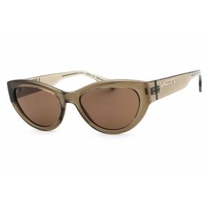 Lacoste Women's Sunglasses - Transparent Brown Cat Eye Full Rim Frame | L6013S 210