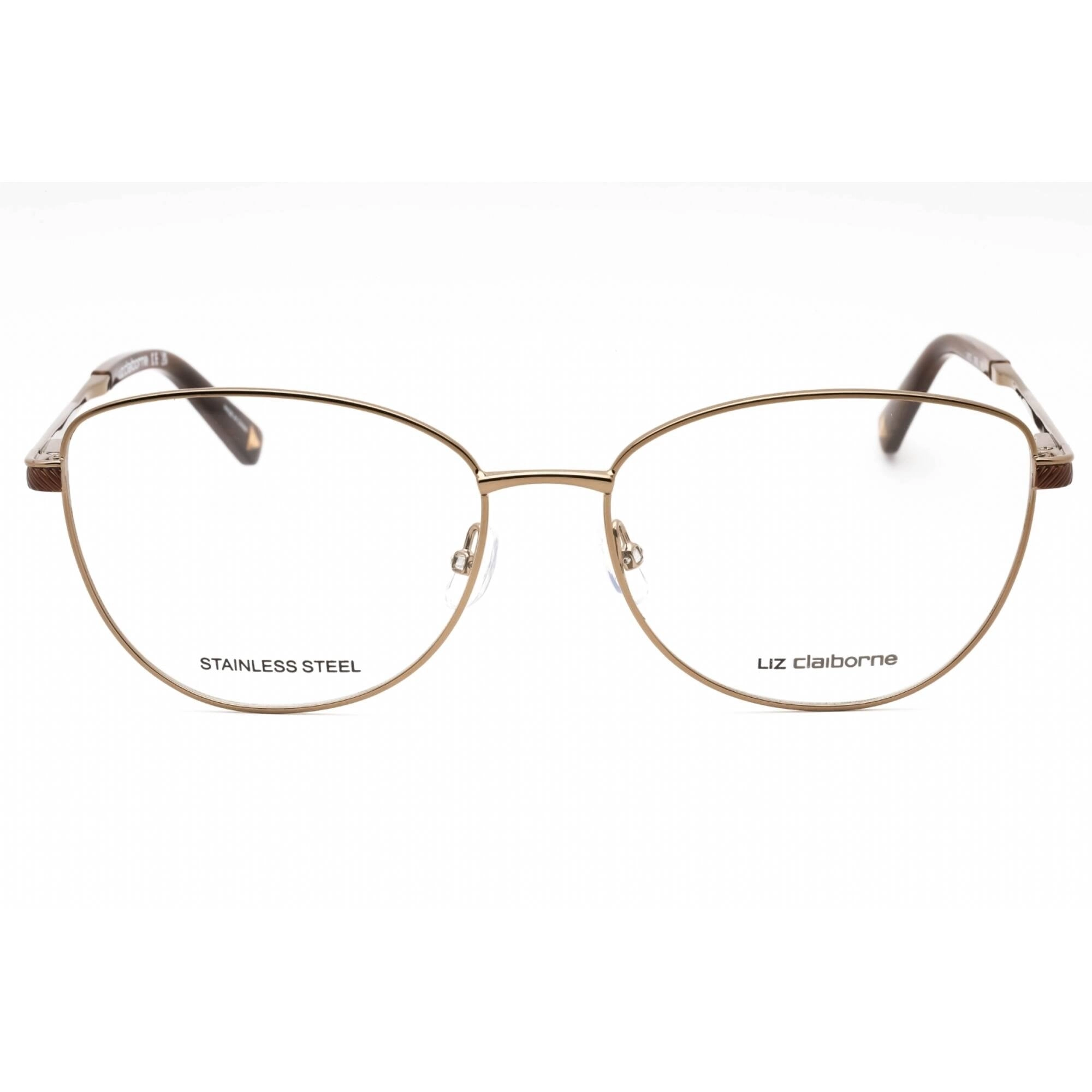 Liz Claiborne Women's Eyeglasses - Brown Cat Eye Full Rim Frame | L 672 009Q 00