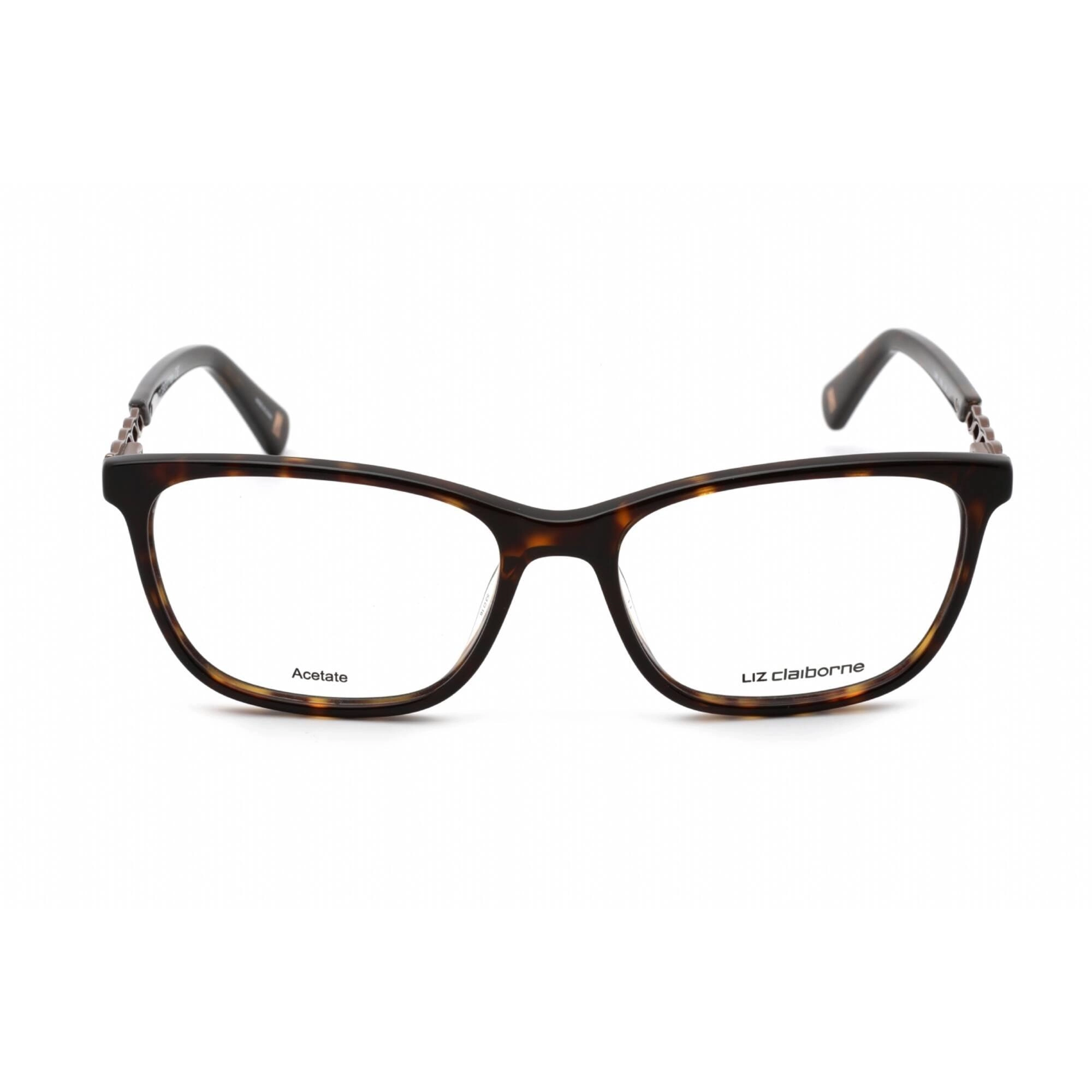Liz Claiborne Women's Eyeglasses - Clear Lens Havana Rectangular Frame | L 648 0086 00