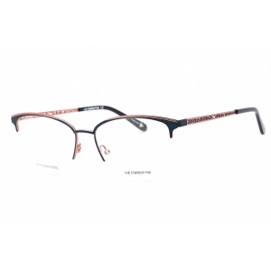 Liz Claiborne Women's Eyeglasses - Navy Cat Eye Half Rim Metal Frame | L 673 0E8W 00
