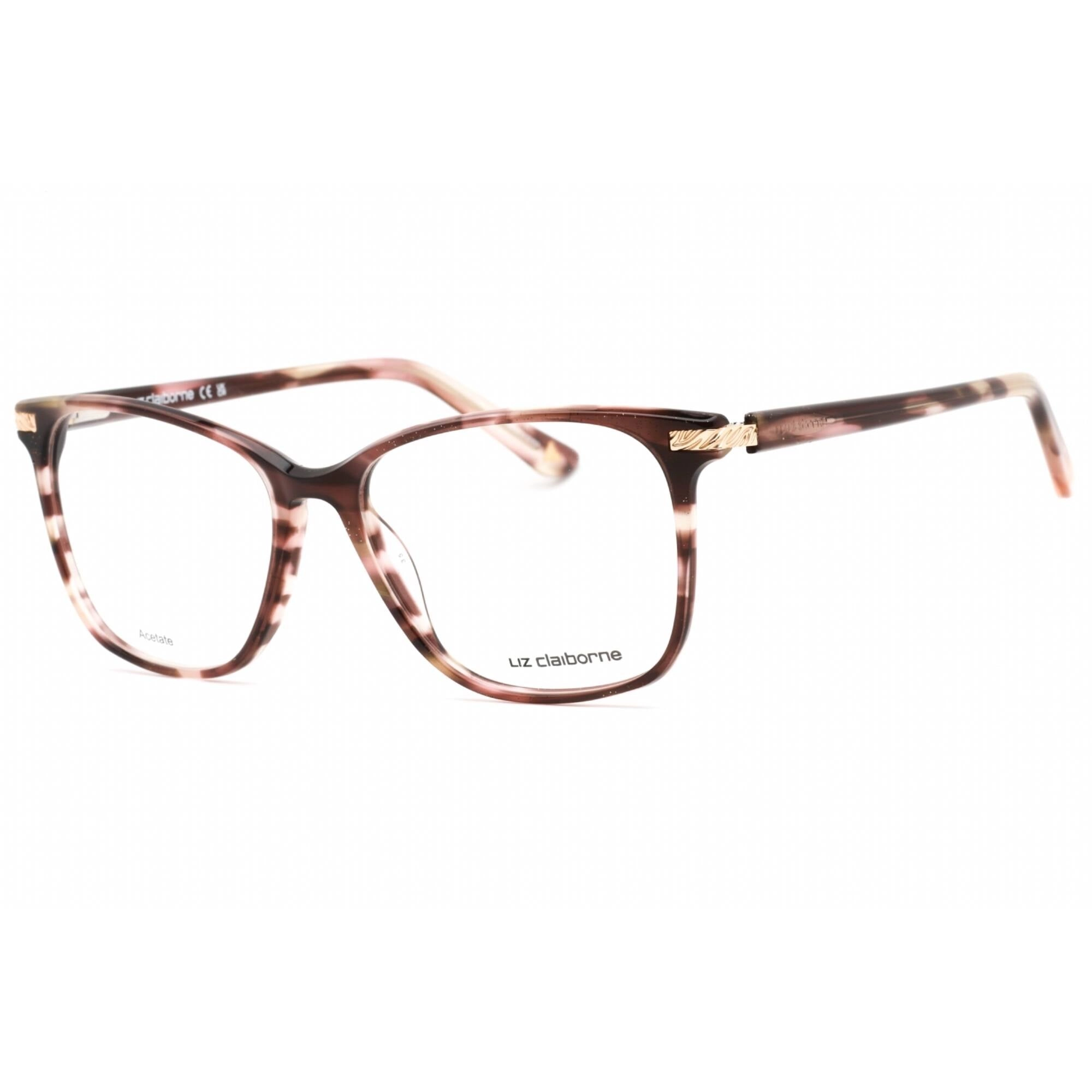 Liz Claiborne Women's Eyeglasses - Pink Havana Cat Eye Plastic | L 669 "0HT8 00 "