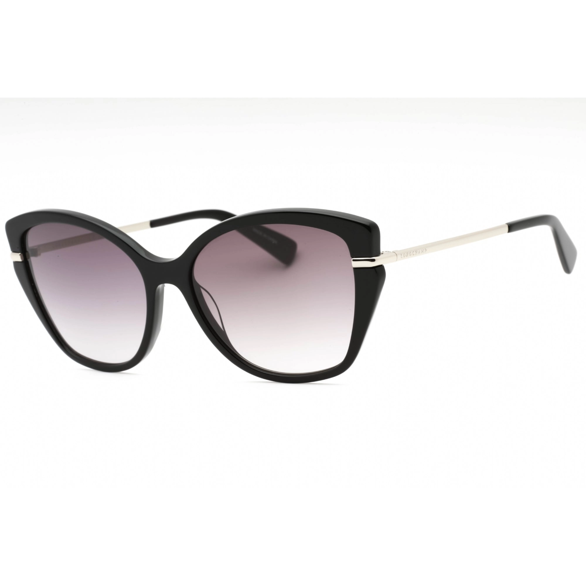 Longchamp Women's Sunglasses - Black Plastic Cat Eye Full Rim Shape Frame| LO627S 001