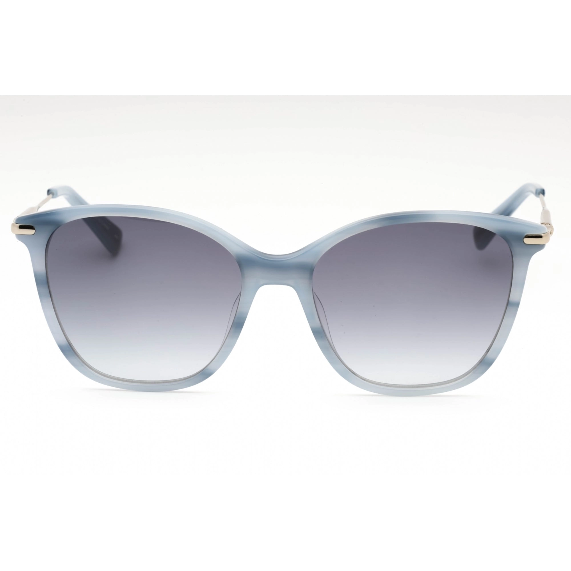Longchamp Women's Sunglasses - Marble Blue Plastic Cat Eye Full Rim Frame | LO660S 421
