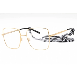 M Missoni Women's Eyeglasses - Gold Metal Square Full Rim Frame | MMI 0021 0J5G 00