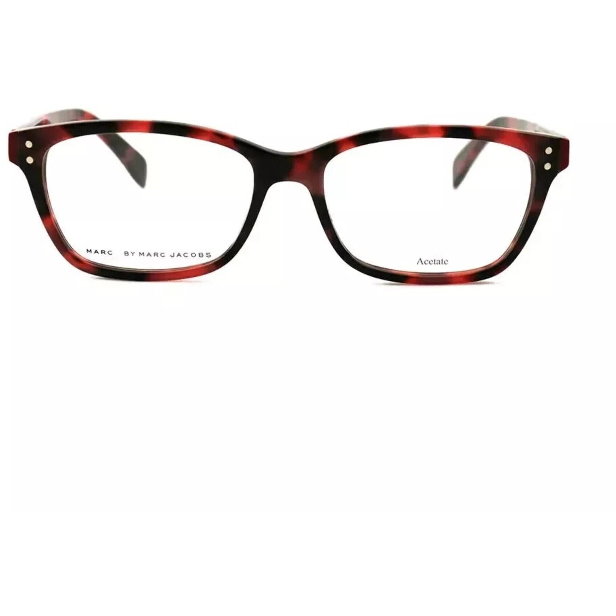 Marc Jacobs Women's Eyeglasses - Coral Havana Full Rim Square Frame | MMJ660-0BCX-53