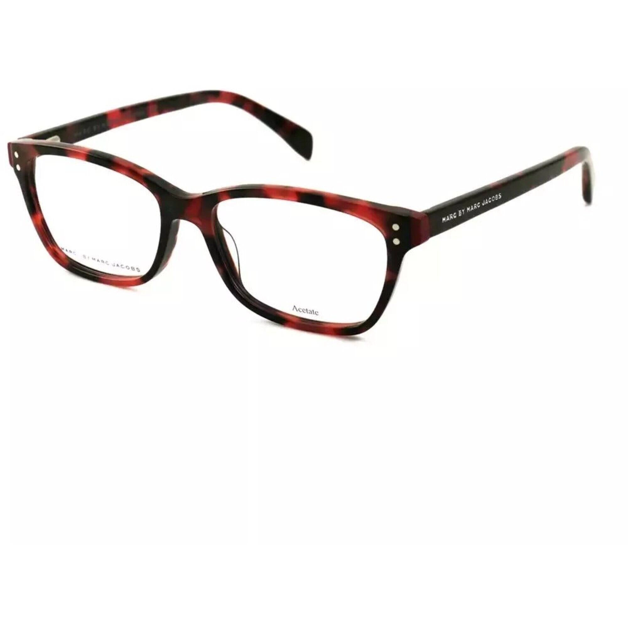 Marc Jacobs Women's Eyeglasses - Coral Havana Full Rim Square Frame | MMJ660-0BCX-53