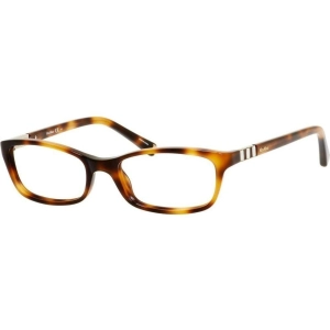 Max Mara Women's Eyeglasses - Havana Plastic Rectangular Frame | MAX MARA MAX1181 0BGJ