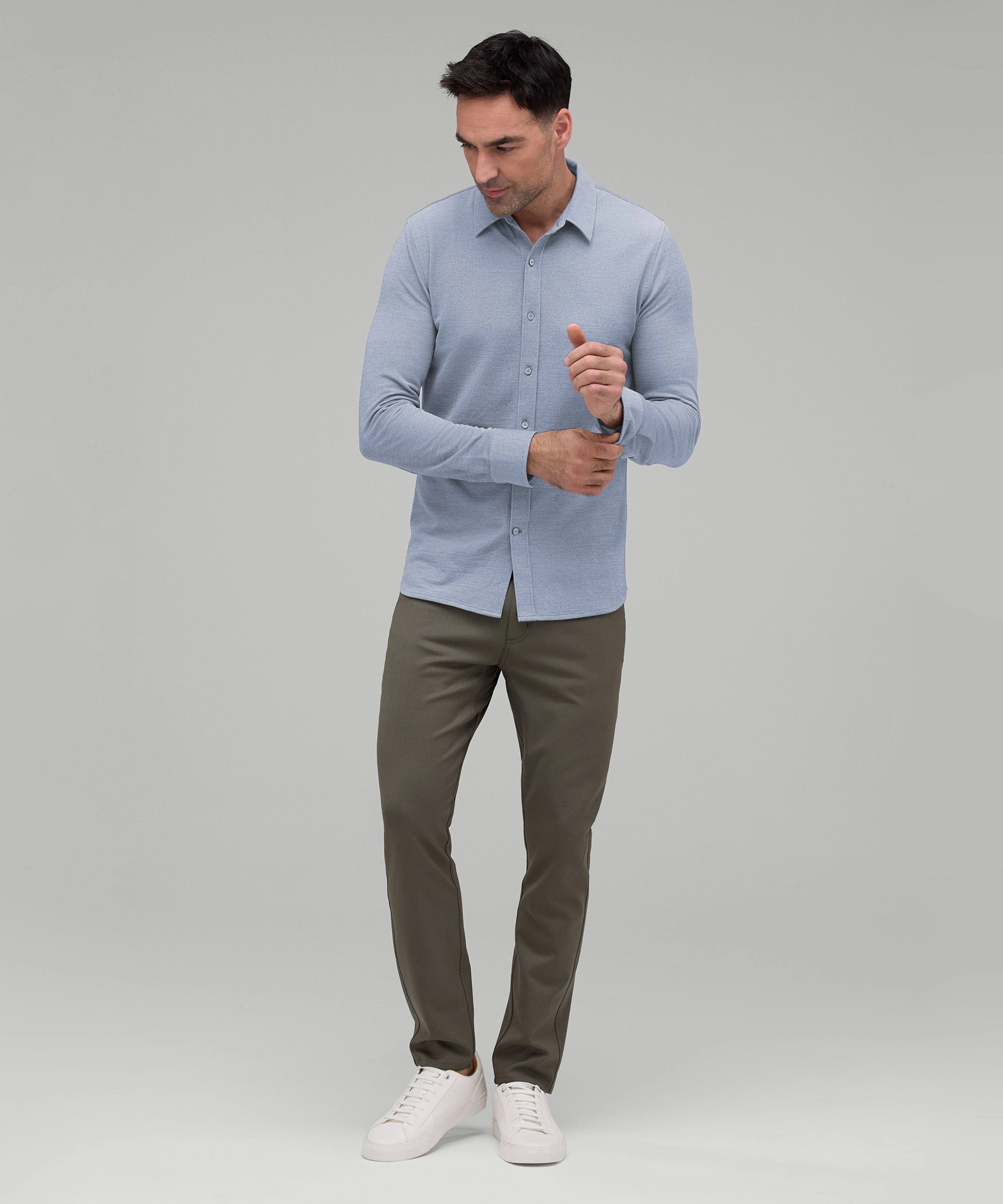 Men's Merino Button-Up