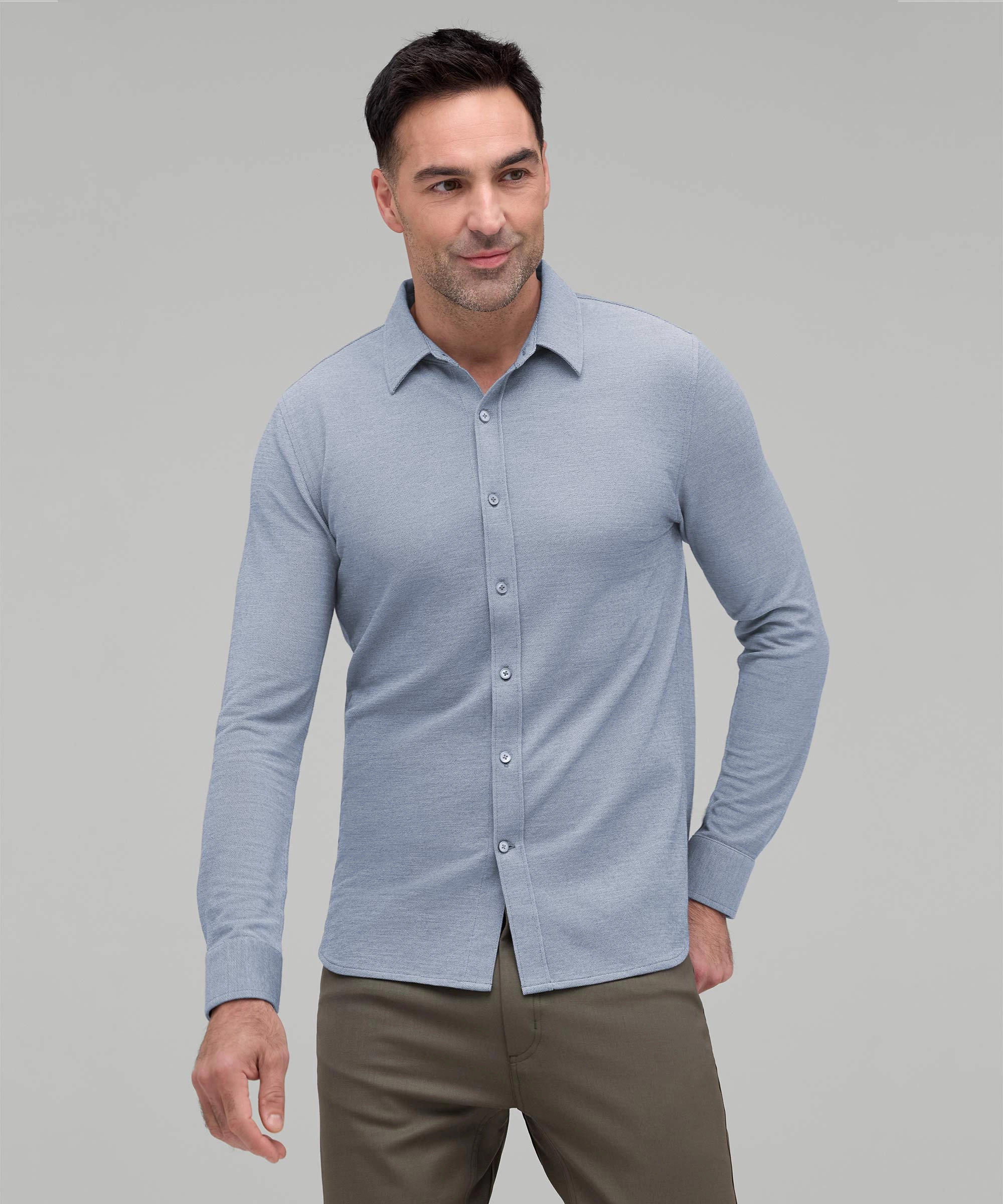 Men's Merino Button-Up