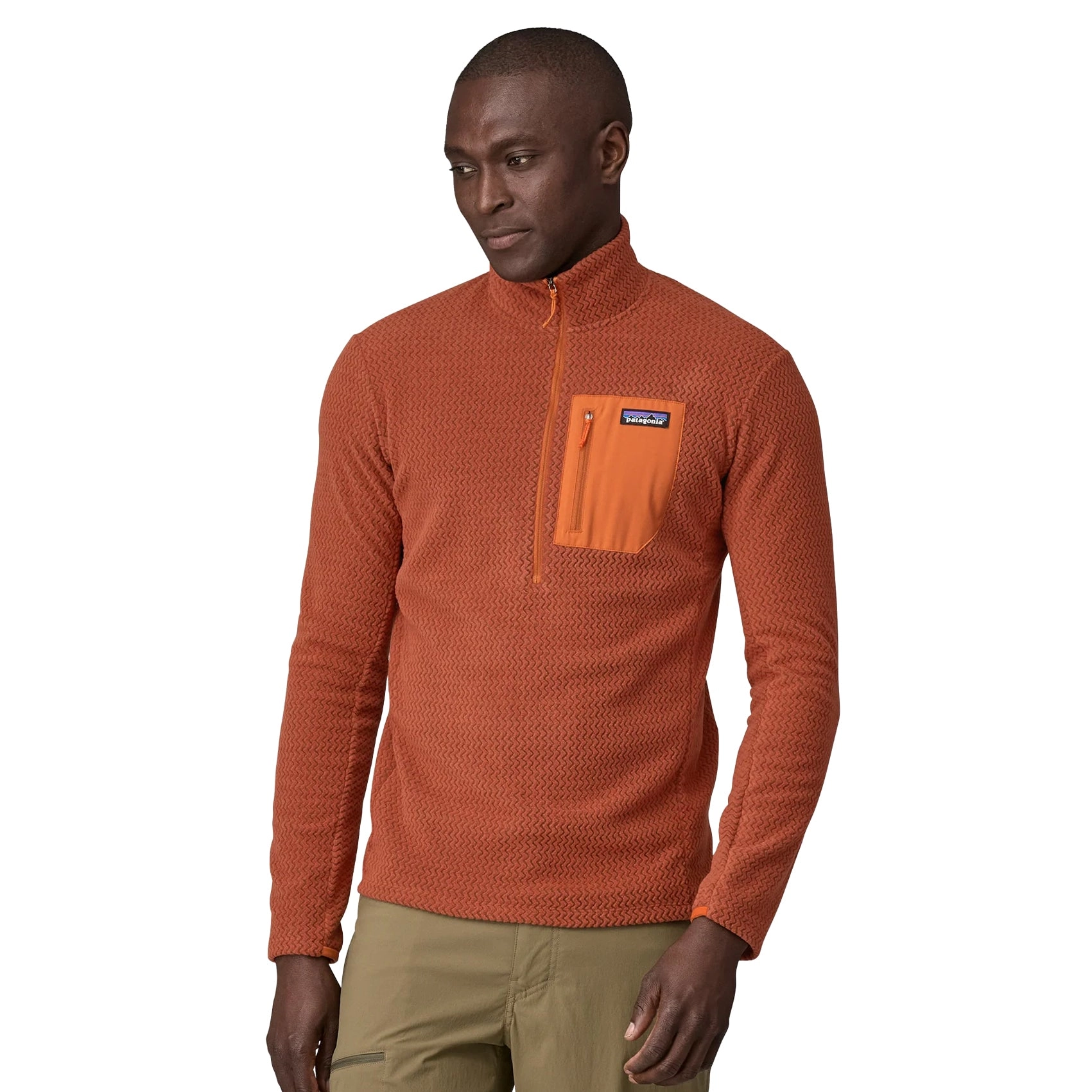 Mens Patagonia R1 Air Zip-Neck