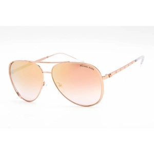 Michael Kors Women's Sunglasses - Full Rim Rose Gold Metal Aviator | 0MK1101B 11086F
